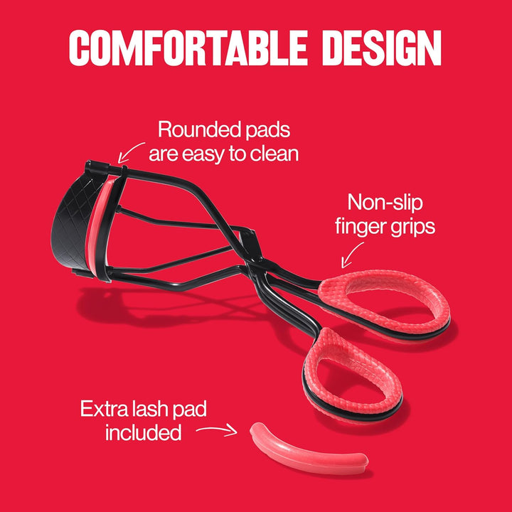 Extra Curl Lash Curler, Gives an All Day Dramatic Curl, with Finger Grips for a Non Slip Grip, Easy to Use, 1 Count