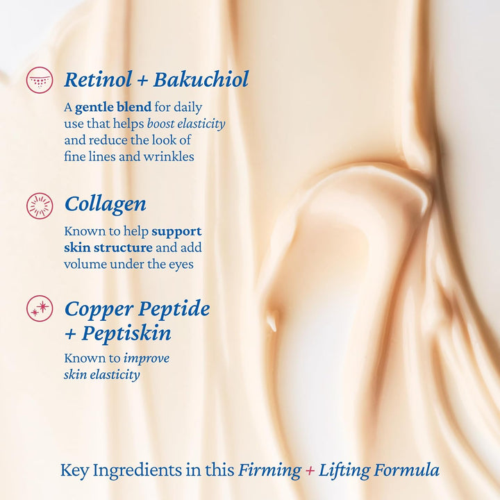 Aqua Bomb Lifting Eye Gel | Retinol + Collagen + Peptide for Firming & Plumping | Hyaluronic Acid for Glowy Hydration | Niacinamide for Dark Circles | Korean Skin Care