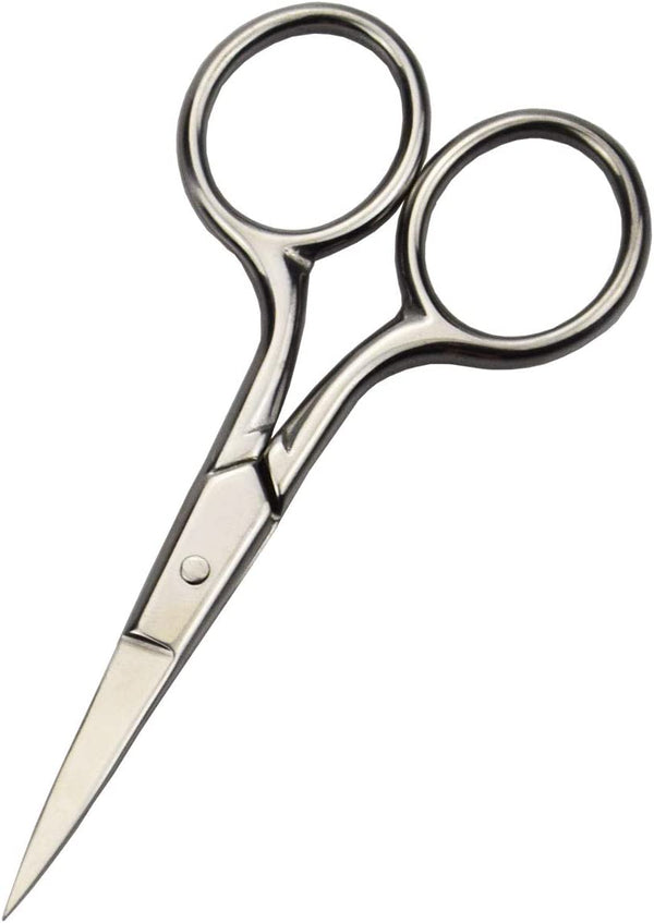 Professional Grooming Scissors for Personal Care Facial Hair Removal and Ear Nose Eyebrow Trimming Stainless Steel Fine Straight Tip Scissors Men