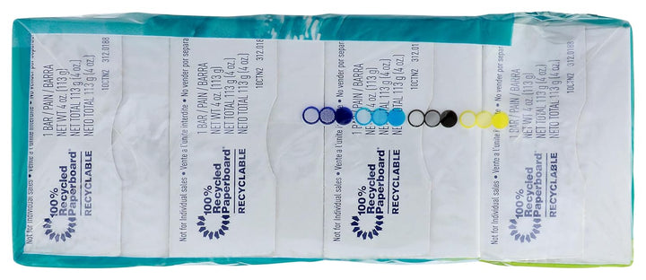 8-Bar Bath Size Soap, Aqua, 4 Ounce per Bar, 8 Bars, 32 Ounce