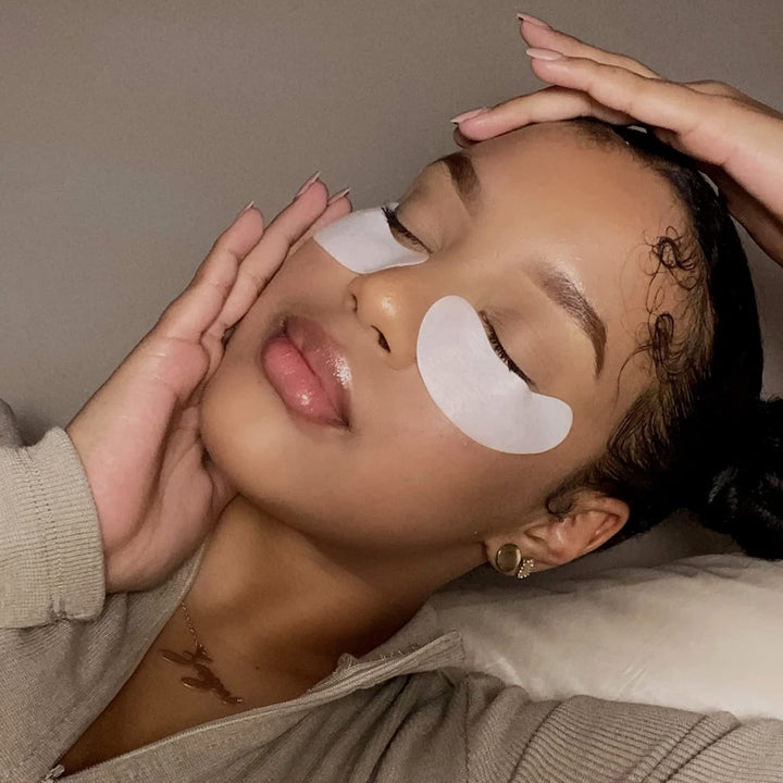 INC 50 Pairs Pink Hydrogel Eye Patch Eyelash Extension Natural Lint Free under Eye Gel Pads Lash Extension Supplies & Beauty Tools