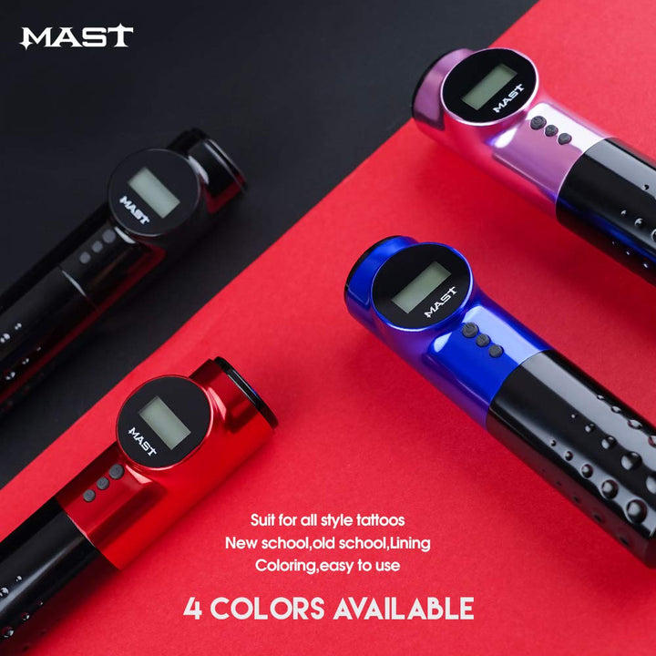 MAST Archer Wireless Tattoo Machine Rotary Pen Style Supply Coreless Motor 2,000Mah Battery Power 010-2