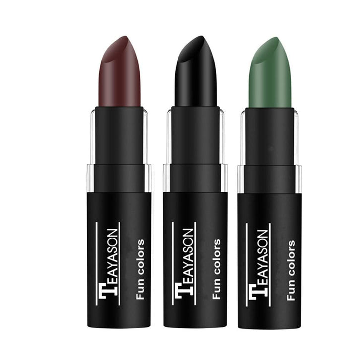 3 PCS Makeup Clown White Cream-Blendable Stick-Eye Black Sticks Face Body Paint Professional Halloween SFX Makeup,Safe Facepaint Nose&Lip Smacking for Sports Festival Make Up(White+Black+Red)