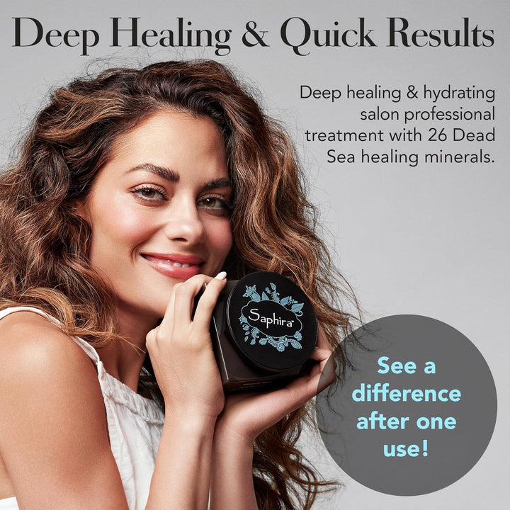 Mineral Mud Hair Mask, Deep Healing Hair Treatment for Dry, Damaged, Bleached, Color-Treated Hair and Scalp, Sulfate-Free, Paraben-Free, Repairs, Hydrates and Adds Shine