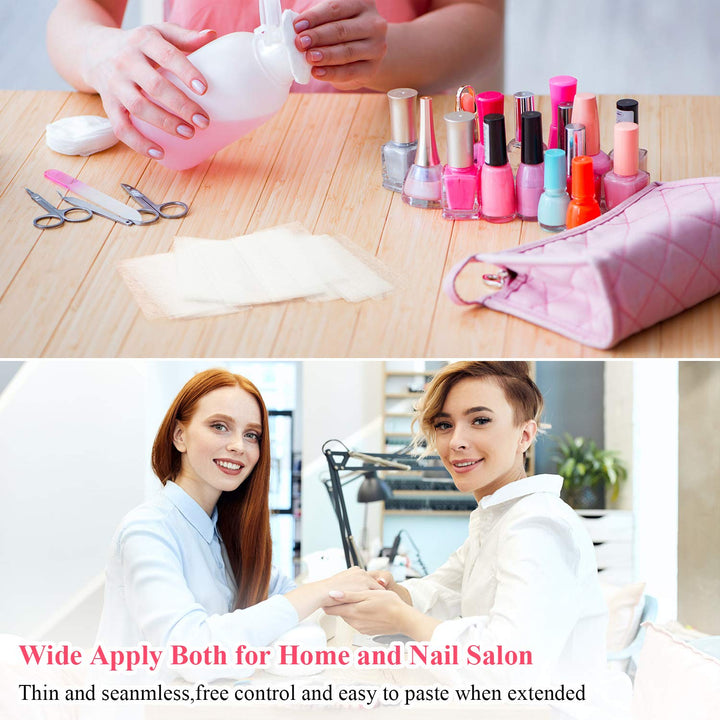 240 Pieces Silk Nail Extension Wrap Fiberglass Wrap Nail Art Extension DIY Protector Accessories for Splits Breaks Repair Reinforce for Women Home Salon