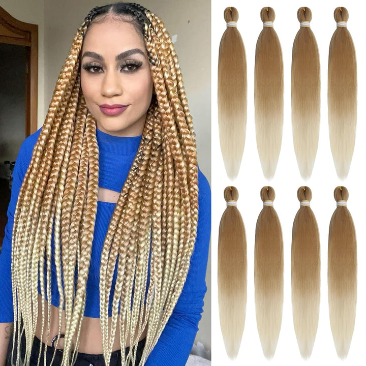 Long Purple Braiding Hair 30 Inch, Pre Stretched Synthetic Braiding Hair for Braids,2 Packs Purple Rumi Hair Extensions for Stage Party Halloween Costume Cosplay