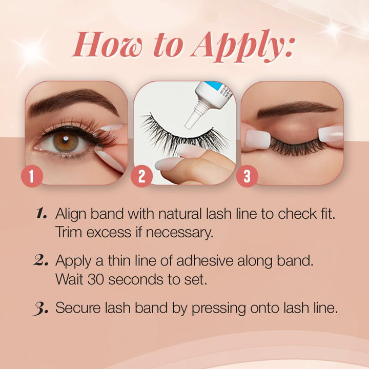 Naked Lashes 420 Multipack, Lightweight Natural Look, Invisiband for Comfort, Perfect for Everyday Wear, 4-Pairs, 1-Pack