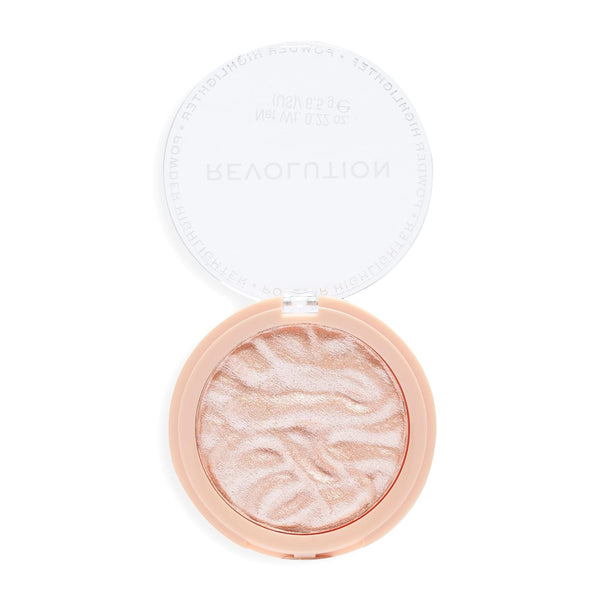 Revolution, Reloaded Pressed Powder Highlighter, Intensely Pigmented for a High Impact Dewy Finish, Dare to Divulge, 0.22 Oz