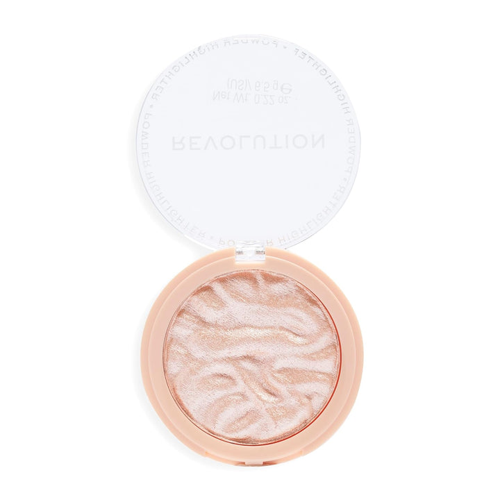Revolution, Reloaded Pressed Powder Highlighter, Intensely Pigmented for a High Impact Dewy Finish, Dare to Divulge, 0.22 Oz