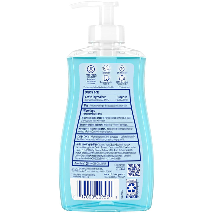 Antibacterial Liquid Hand Soap, Spring Water, 11 Fl Oz (Pack of 4)