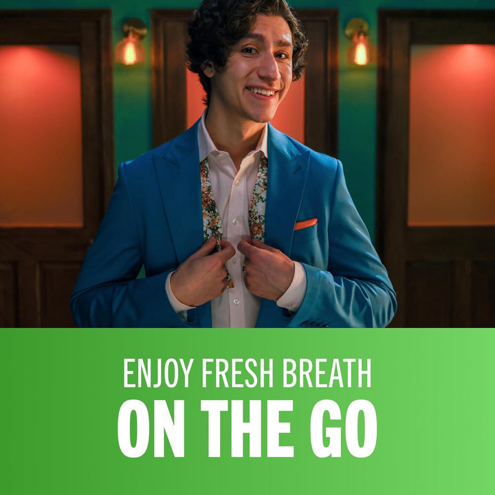 Fresh Breath Chewing Gum with ZINC, Citrus Mint Flavor, 10 Count (Pack of 6)