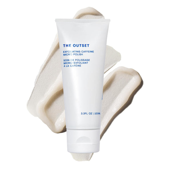 Exfoliating Caffeine Micro Polish - Gentle Fragrance Free Physical Face Scrub for Everyday - Awakening, Smoothing - Clean, Vegan, Gluten Free - All Skin Types, Sensitive Skin - 3.3 Fl Oz