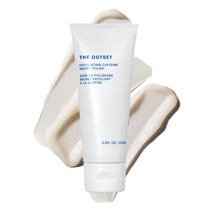 Exfoliating Caffeine Micro Polish - Gentle Fragrance Free Physical Face Scrub for Everyday - Awakening, Smoothing - Clean, Vegan, Gluten Free - All Skin Types, Sensitive Skin - 3.3 Fl Oz