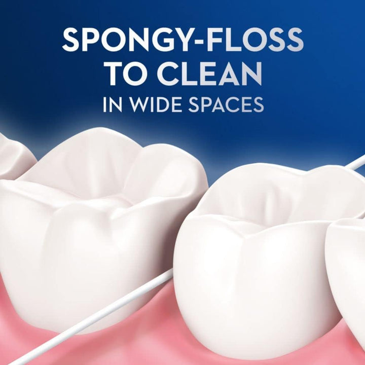 Dental Floss for Braces, Super Floss Pre-Cut Strands, Mint, 50 Count, Pack of 2