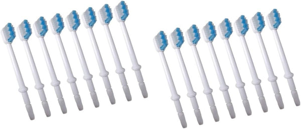 16Pcs Replacement Brush Heads for Oral Irrigator Classic Brush Heads Oral Irrigator Accessories Dental Flosser