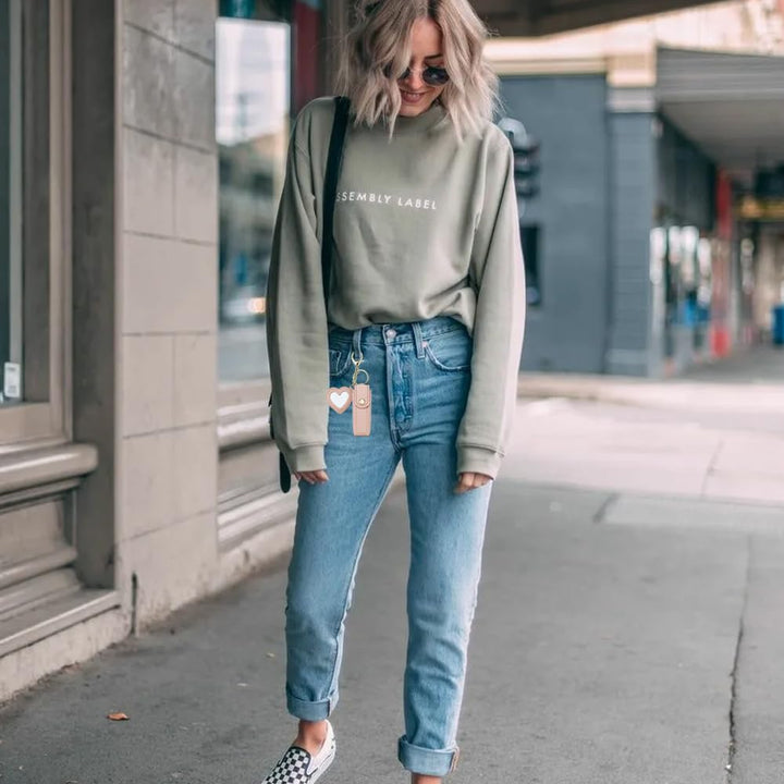 4 PACK PU Leather Potable Chapstick Holder Key Chain Bulk with Mirror, Lipstick Keychain, Lip Balm Organizer Holder Lipstick Travel Makeup Storage Case for Women Girls (Style 1)