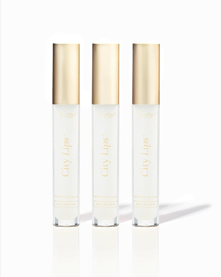 City Lips Clear - Plumping Lip Gloss - Hydrate & Volumize - High Shine Lip Plumper - Hyaluronic Acid & Peptides Visibly Smooth Lip Wrinkles - Cruelty-Free