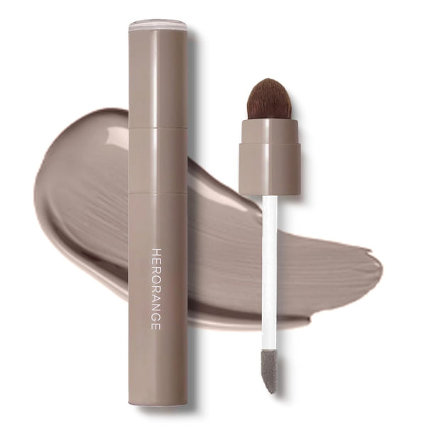 Cool Toned Liquid Contour Stick，Grey Nose Contour with Brush for Fair Pale Light Olive Skin,Long Lasting Cream Bronzer Gray, Blendable Lightweight Contouring Makeup Vegan & Cruelty-Free#01