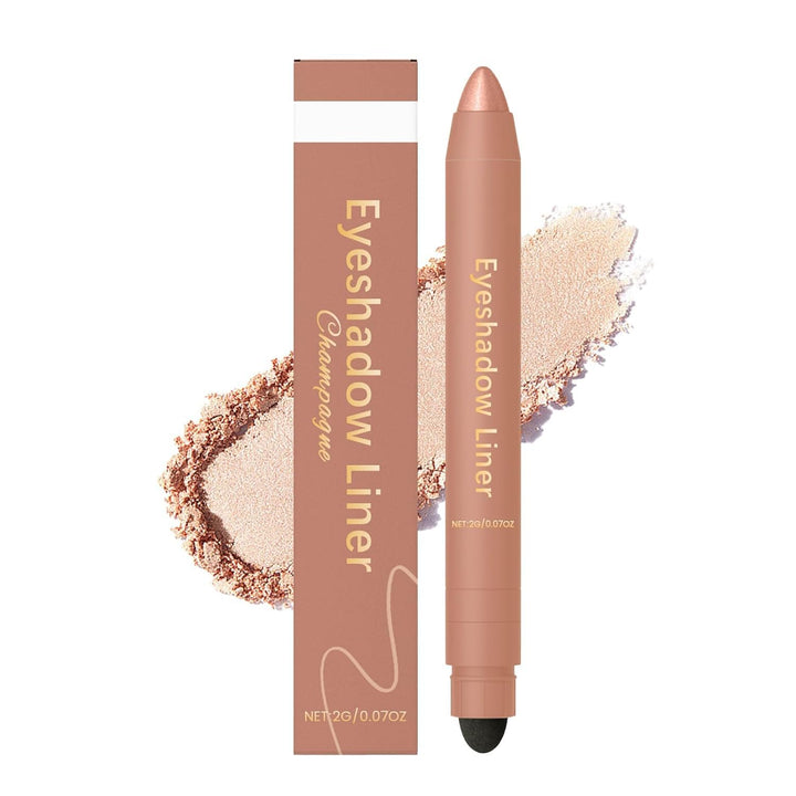 Shadow Liner Duo Plum: 2-In-1 Waterproof Eyeliner & Eyeshadow Stick, Smooth & Easy to Apply for Smoky or Natural Looks 6 Colors (2PCS-D)