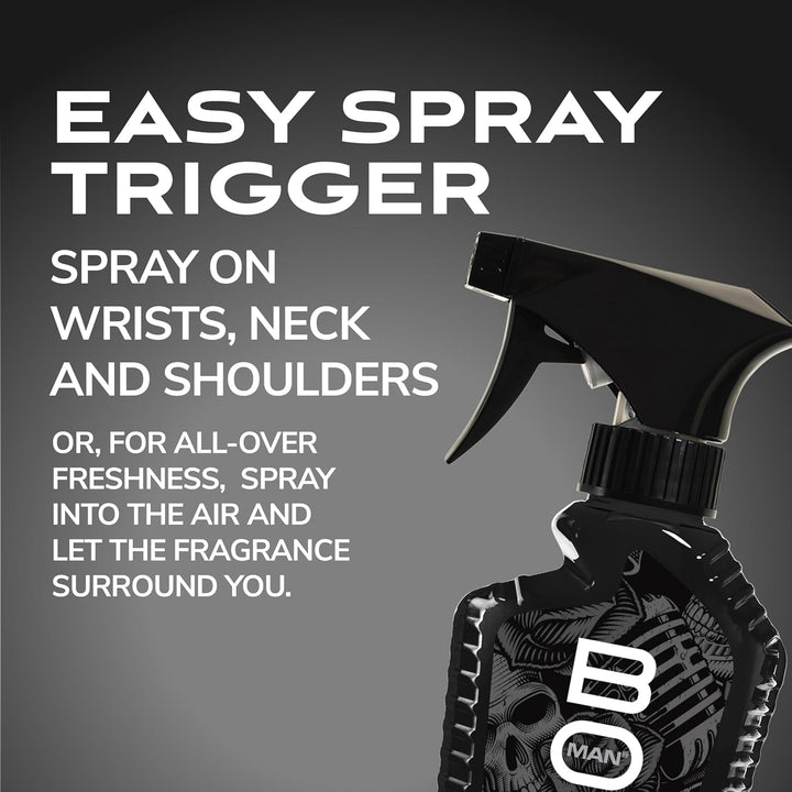 Fragrance Body Spray, Black, 8 Fl Oz (Pack of 2)