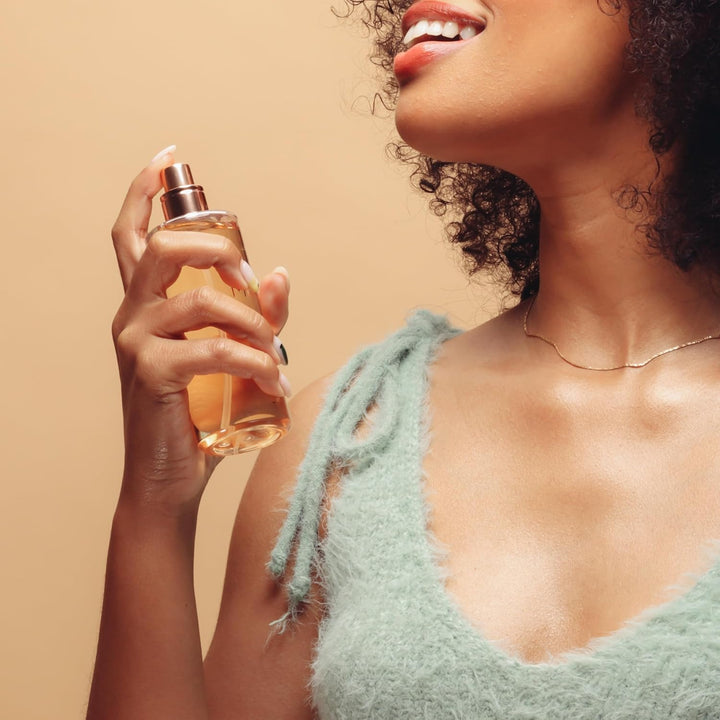 Vanilla Bourbon Hair + Body Mist, Bedroom Linen Spray - Notes of Sandalwood, Vanilla Bean, Jasmine, Bergamot, 5Oz