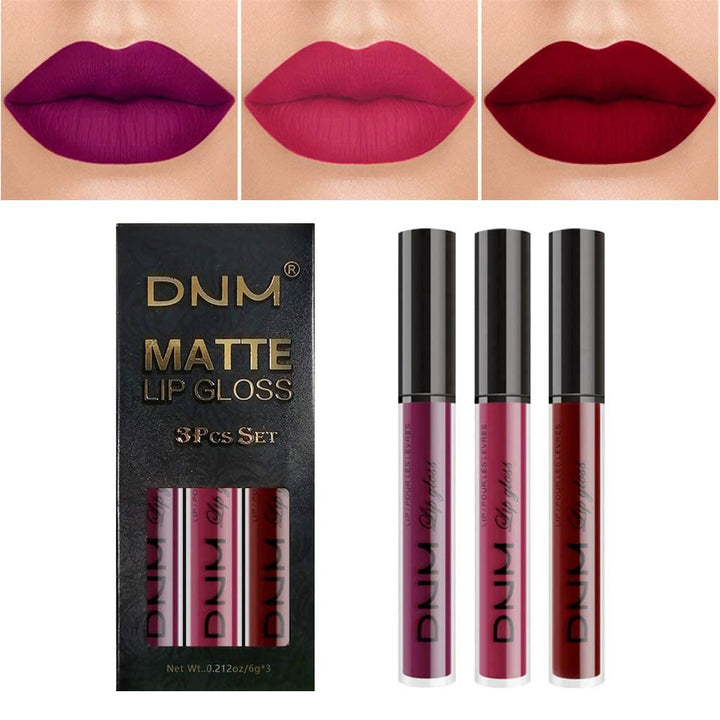 3Pcs Dark Red Purple Plum Matte Liquid Lipstick Sets for Women Matte Lip Stain Long Lasting Waterproof, Burgundy Blood Blue Red Lipstick, Black Cherry Maroon Gothic 24 Hours Magic Lipsticks