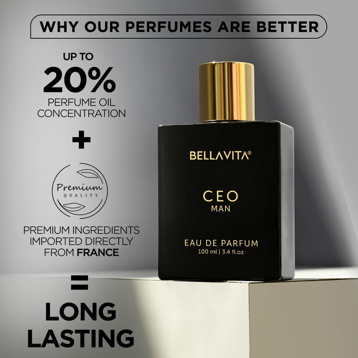 Luxury CEO Man Perfume for Men (3.38 Fl.Oz) | Long-Lasting Men'S Perfume with Lemon, Lavender, Tonka Vetiver & Moss Fragrance for Man | CEO Parfum for Men | Vegan & Cruelty-Free Fragrance