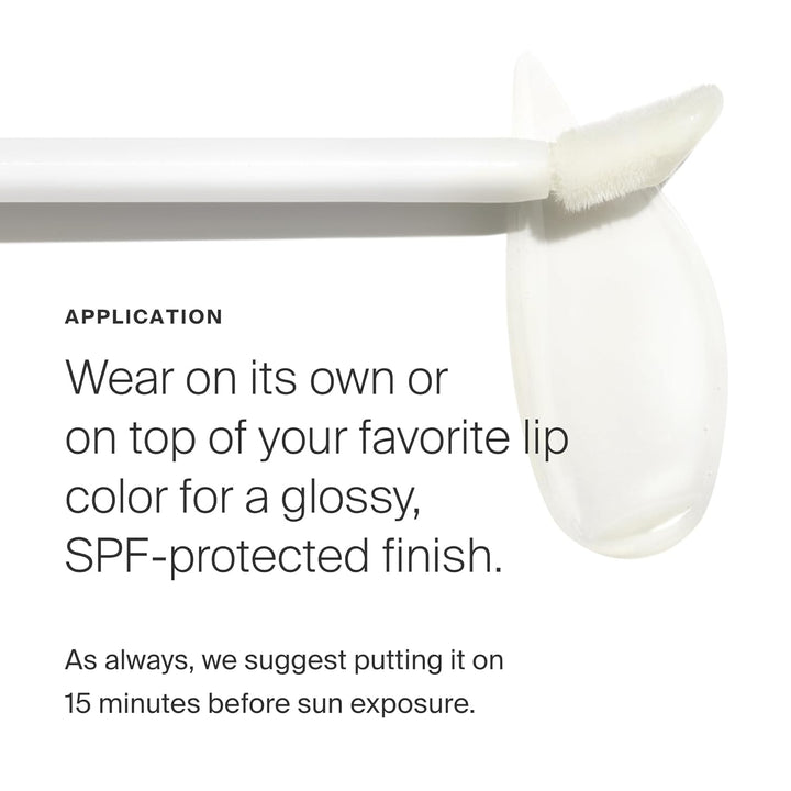 Lipscreen Shine SPF 40, 0.34 Fl Oz - Water-Resistant Clear Lip Gloss - Broad Spectrum SPF Lip Balm with Grape Seed Extract, Sunflower Seed Oil & Kelp Extract - Non-Sticky Formula