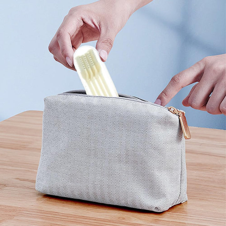 2-In-1 Nasal Hair Cutter, 2025 New Double Sided Nose Hair Knife, Portable Nostril Hair Remover Tool, 360° Rotating Nose Hair Trimmer with Ear Picker for Women and Men (Blue, 3 PCS)