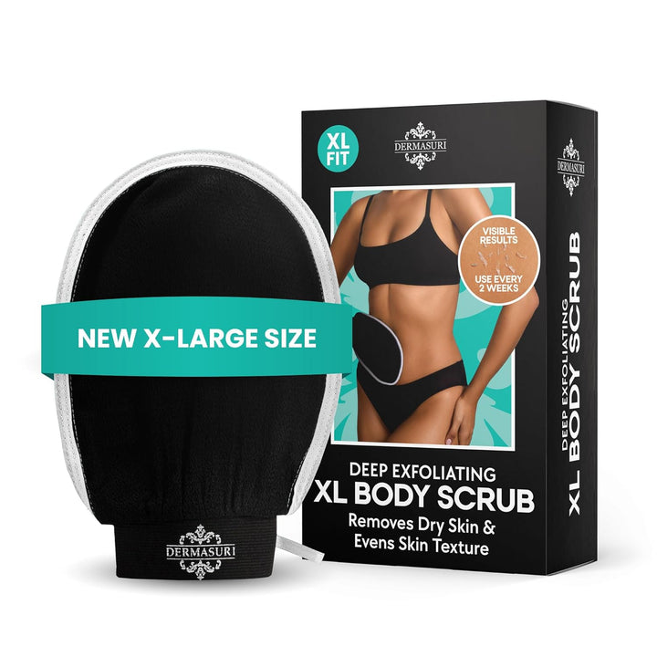 - Deep Exfoliating Glove - Polishing Mitt Body Scrubber - Korean Skin Cleaner Exfoliator & Dead Skin Buffing Treatment - Gifts for Women & Men - Keratosis Pilaris Scrub Remover - (1 Pack)