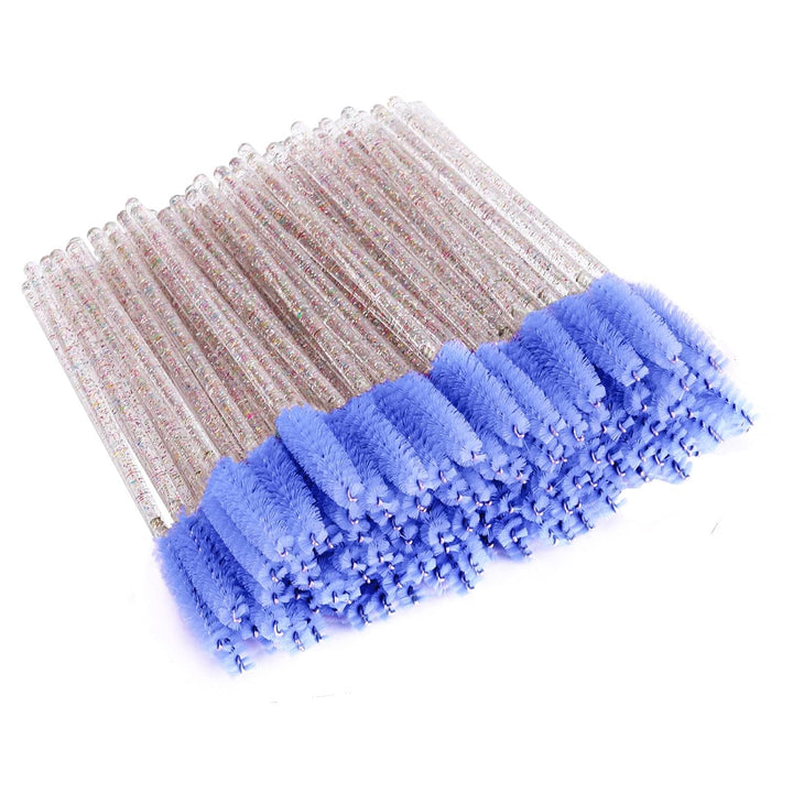100 Pcs Disposable Eyelash Spoolies Brush Mascara Applicator Lash Wand Lashes Brush Eyebrow Spooly for Extension