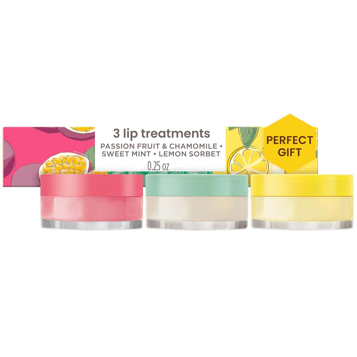 Conditioning Lip Scrub and Overnight Intensive Lip Treatment, with Ceramides, Exfoliates and Hydrates Lips 8 Hours, Natural Origin, 2 Jars, 0.25 Oz