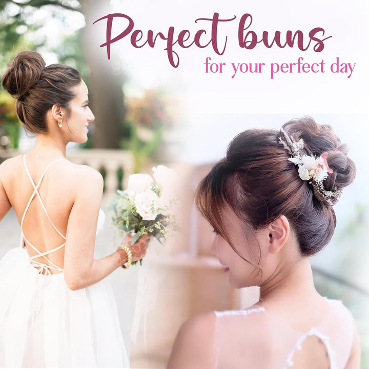 Women'S Hair Bun Maker French Twist Hair Fold Wrap Snap by  (1 Brown, 1 Light Brown)