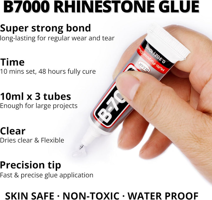 30000Pcs Resin Jelly Rhinestones for Crafting Bedazzling, Multicolor 3Mm Flatback Gems for Crafts Clothing Clothes Tumblers Shoes Nails, Flat Back Mixed Color Bulk Bedazzler Kit Jewels with B7000 Glue