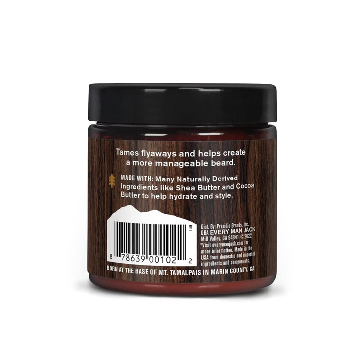 Beard Butter- Subtle Sandalwood Fragrance - Hydrates and Styles Dry, Unruly Beards While Relieving Itch - Naturally Derived with Shea Butter and Coconut Oil - 4-Ounce (2 Pack)
