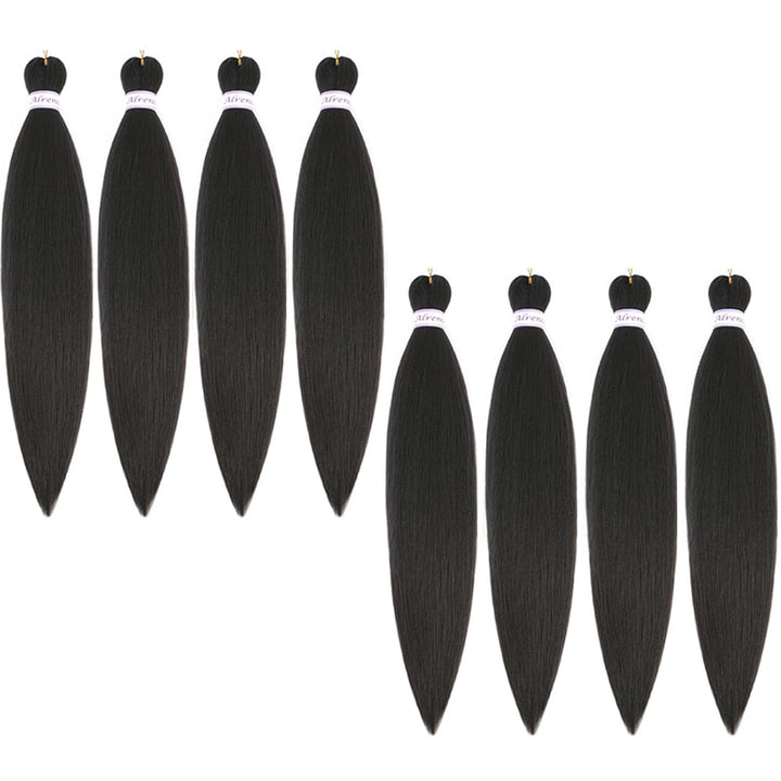 Purple Braiding Hair Pre Stretched Long Braid 30 Inch 2 Packs Professional Braiding Hair Extensions Synthetic Crochet Twist Braids (30 Inch, Purple)