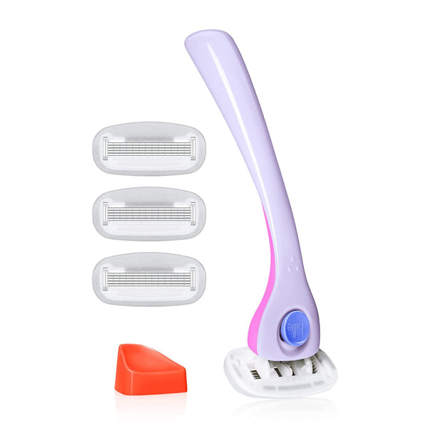 Razors for Women Shave Kit – Women’S Razor + 4 X 5-Blade Razor Refills + Magnetic Holder – Dreampop
