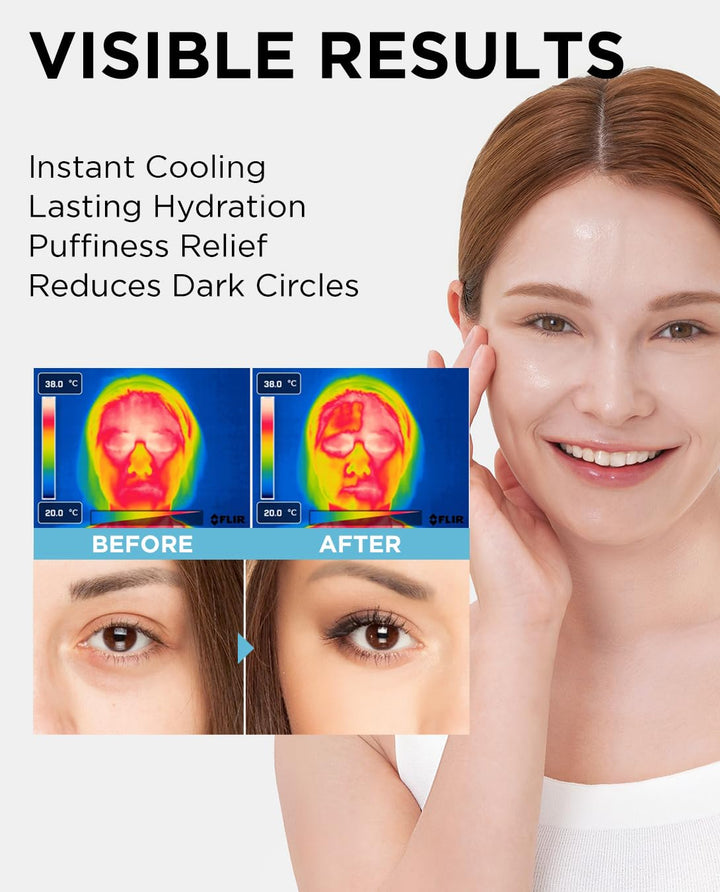 The SAEM Iceland Hydrating Eye Stick 0.24Oz - Cooling Eye Balm for Dark Circles and Puffiness – under Eye Treatment - Reduce Wrinkles and Moisturizing - Minimize Dark & Puffy Eyes - Aqua Scent