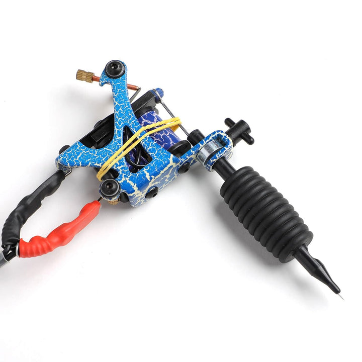 Complete Tattoo Kit 4 Pro Machine Guns 54 Inks Power Supply Foot Pedal Needles Grips Tips Carry Case TK453-US