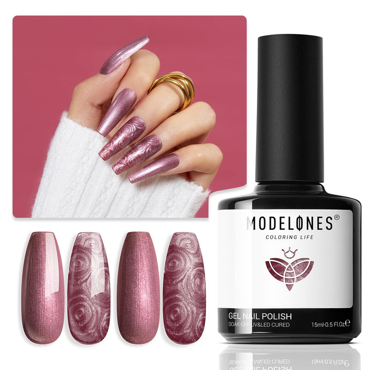 Pink Gel Nail Polish, Jelly Nude Pink Gel Polish French Tip Base Colors Translucent Soak off U V Soap Nails for Nail Art Manicure at Home 15ML