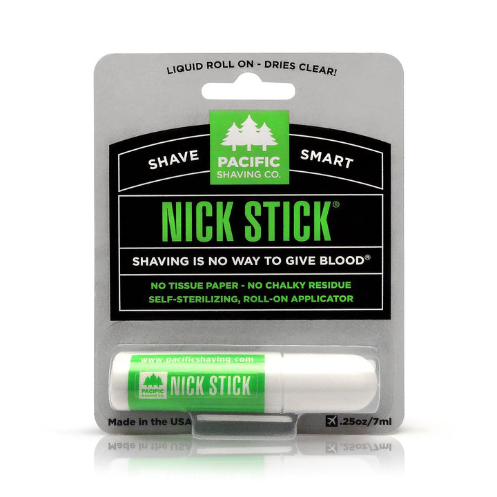 Nick Stick - a Shave Essential - Puts Nicks in Their Place - Liquid Roll-On Applicator, Dries Clear - with Vitamin E & Aloe Vera (0.25 Oz, 2 Pack)