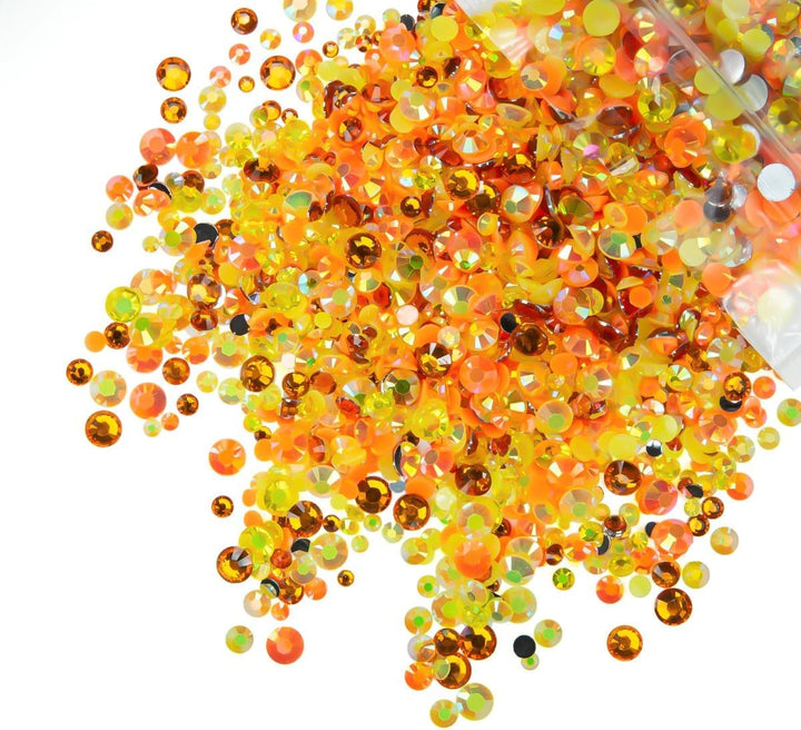 51G White Half Pearls for Crafting 4Mm 5Mm 6Mm 8Mm 10Mm Mix Sizes Pure White Flatback round Beads Charms for Nails Face Eyes Makeup Tumblers Bottles DIY Crafts Bedazzling Clothes Shoes Phones