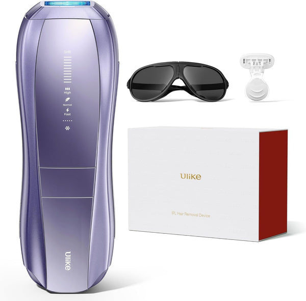 Laser Hair Removal Device Air 10 Ipl Gift for Women and Men, Ice Cool and Permanent Hair Reduction for Nearly Painless, Dual Lights, Skin Sensor & USHR Mode Hair Removal in 10Mins from Home