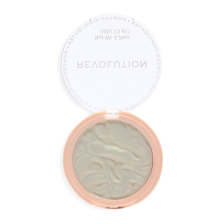 Revolution, Reloaded Pressed Powder Highlighter, Intensely Pigmented for a High Impact Dewy Finish, Dare to Divulge, 0.22 Oz
