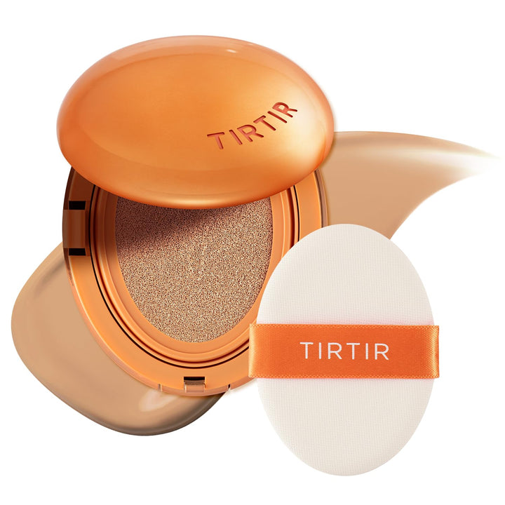Mask Fit Ai Filter Cushion Foundation | Ai-Like Semi-Matte Finish - up to 72-Hour Medium to Full Coverage Korean BB Cushion Make up Beauty, #23N Sand, 0.63 Fl Oz