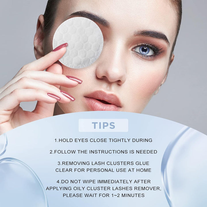 Lash Remover for Lash Clusters 5ML Lash Cluster Remover Gentle Lash Remover for Cluster Lashes, Cluster Lash Remover Lash Bond and Seal Eyelash Glue Remover Self-Use at Home