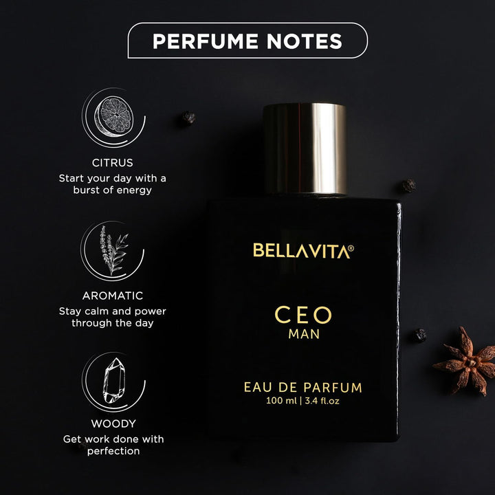 Luxury CEO Man Perfume for Men (3.38 Fl.Oz) | Long-Lasting Men'S Perfume with Lemon, Lavender, Tonka Vetiver & Moss Fragrance for Man | CEO Parfum for Men | Vegan & Cruelty-Free Fragrance