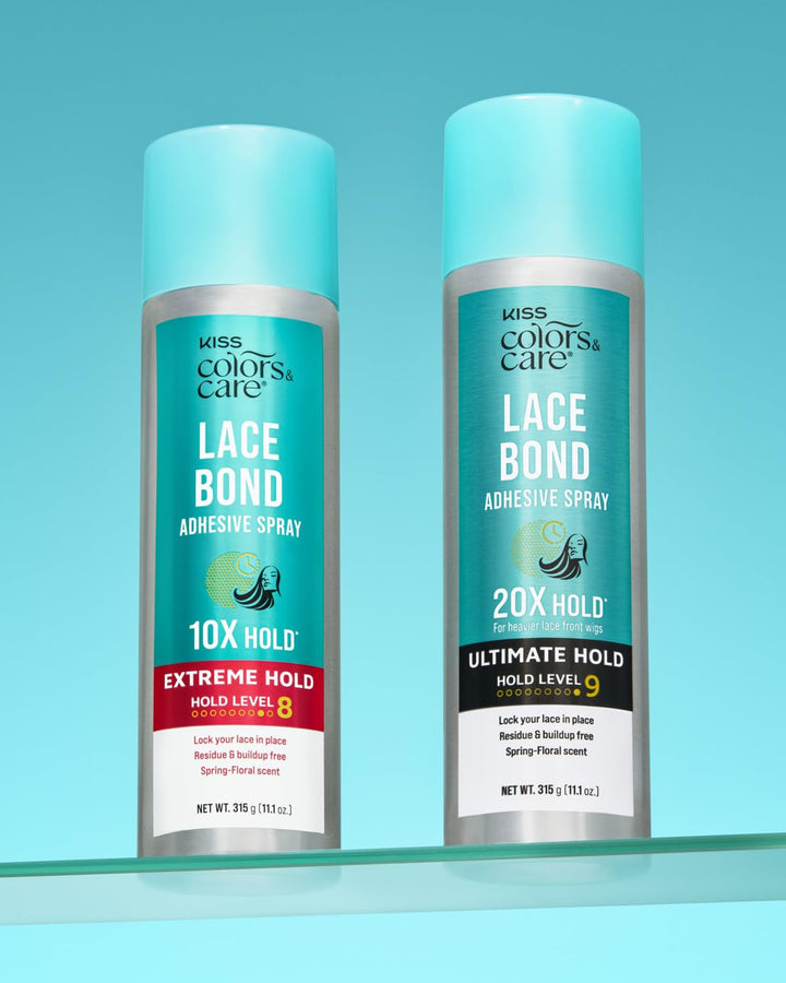Lace Bond Adhesive Spray Ultimate Hold 11.1 Oz. - Adhesive for Lace Frontals, Sweat Proof, Water-Resistant, Fast Drying, Efficient Nozzle, Convenient, Super Secure for All Day