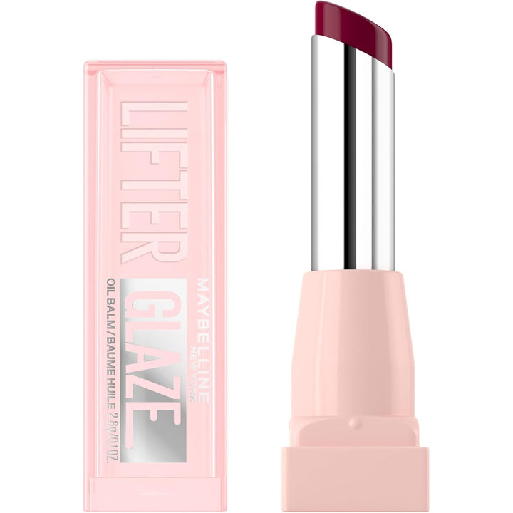 Lifter Glaze Oil Balm with Hyaluronic Acid and Hydrating Oil Blend, Lip Balm with 24Hrs of Smooth, Moisturizing Shine, Berry Haze (Sheer Cool Mauve)