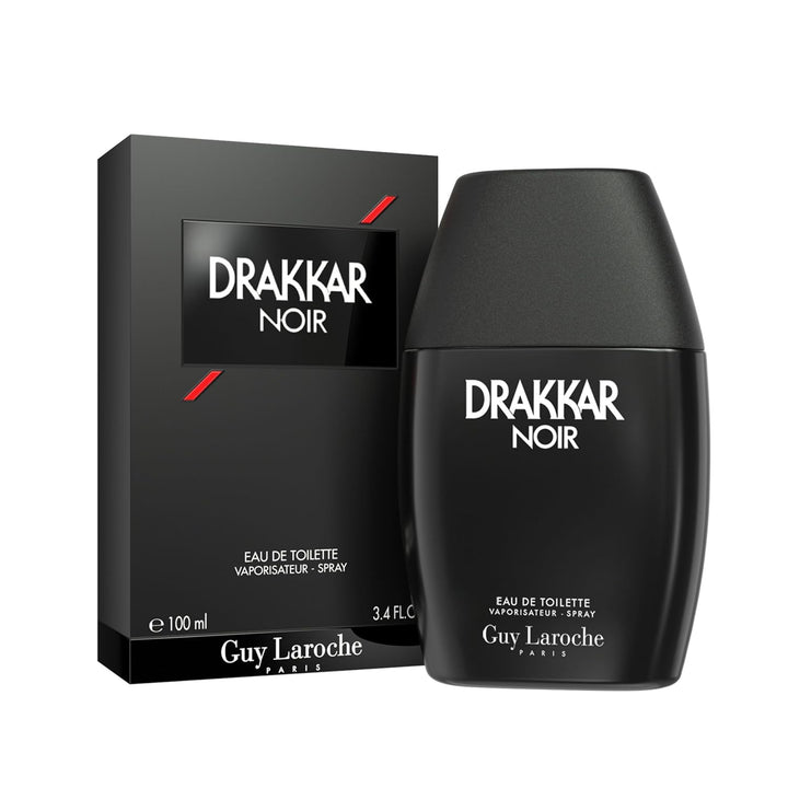 Guy Laroche Drakkar Noir Iconic Designer Fragrance - Intense & Powerful Eau De Toilette - Fougere Blend & Aromatic Spices - Long Lasting Mens Cologne - Day and Evening Scent